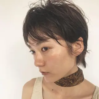 ショート カラー ヘアアレンジ エイジングケア/大人 デザイン/FRAMEのヘアスタイル