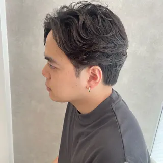パーマ メンズ ダウンパーマ特化💎 ボブ・レイヤーりなのヘアスタイル