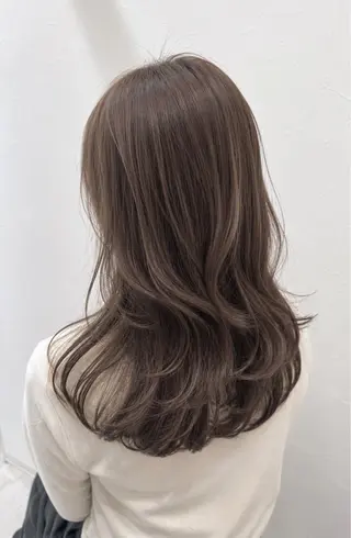 セミロング カラー 髪質改善×艶カラー Haruのヘアスタイル