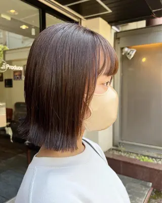 ミディアム ハイライト特化小澤 奈津美のヘアスタイル