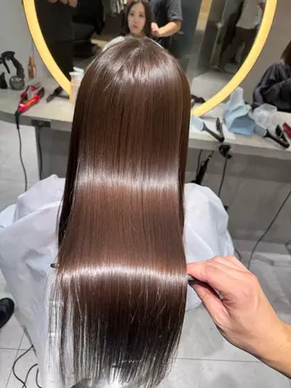 ロング 縮毛矯正/髪質改善 🌟本郷壮一郎のヘアスタイル
