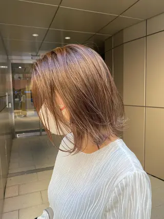 ショート カラー 艶カラー/ハイライト /レイヤー中島啓太のヘアスタイル