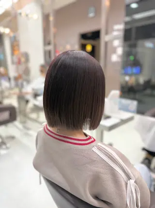 ショート 新井優馬｜縮毛矯正/ 地毛風ストレートのヘアスタイル