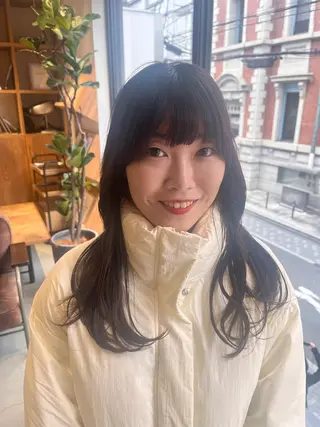 ミディアム Yamamoto Hana/京都美容室のヘアスタイル