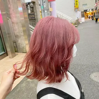 ミディアム 🤍ムラ修正ブリーチ 🤍原宿/YUUのヘアスタイル