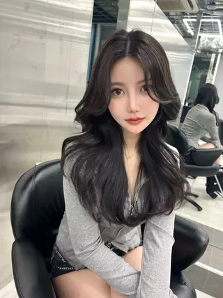 ロング 銀座/韓国/ワンホン 🤍艶髪🖤nahoのヘアスタイル