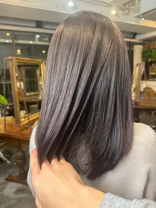 セミロング カラー 🌟学割クーポン多数 すがわら🌟のヘアスタイル