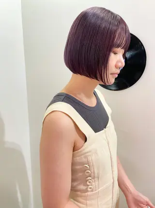 ショート カラー パーマ 💖美髪矯正💖 辻未侑のヘアスタイル