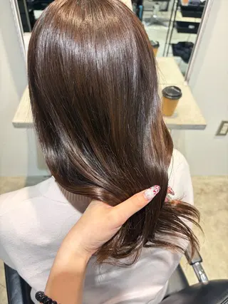 セミロング カラー ブリーチモデル募集中 ゆな🎀のヘアスタイル