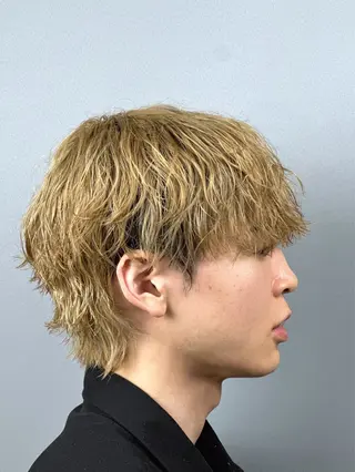 ミディアム カラー パーマ 韓国ヘアADOR HARUKIのヘアスタイル