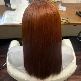 ロング カラー ルプラボウ 鈴木 莉菜のヘアスタイル