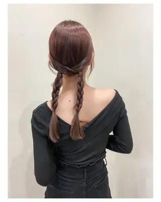 ロング ヘアアレンジ ワタナベ リリコのヘアスタイル