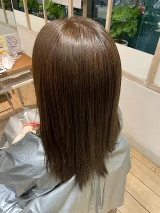 ミディアム カラー 美髪/髪質改善 川口凌弥のヘアスタイル