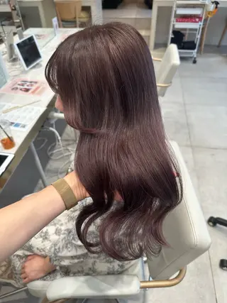 ロング カラー ヘアアレンジ 🤎小顔レイヤー /ベージュ🤎友香のヘアスタイル