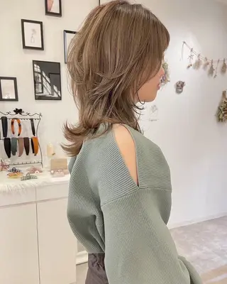 カラー 会社で浮かない ビジネスヘア/心斎橋のヘアスタイル