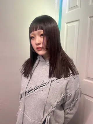 セミロング モデル募集中🥚福岡 kii anju🐄のヘアスタイル