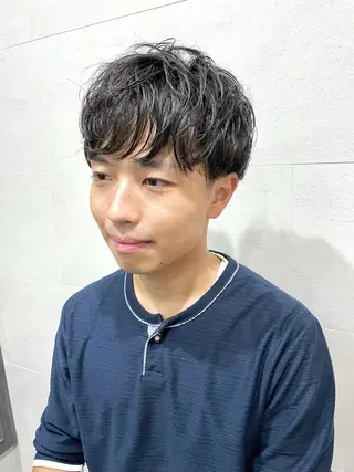 ショート パーマ メンズ メンズカット特化💈 遠山泰輝のヘアスタイル