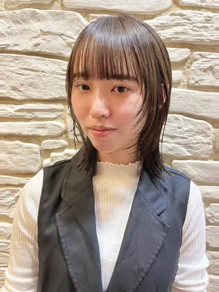 ミディアム カラー ヘアアレンジ 溝口 ひなこのマツエク・マツパデザイン
