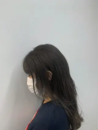 セミロング うる艶ヘア♡韓国好き 透明感　shotaのヘアスタイル