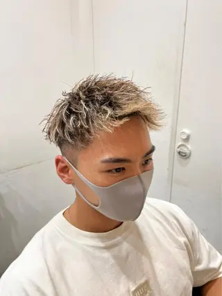 ショート パーマ メンズ 💈men's💈 satoru中目黒のヘアスタイル