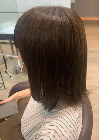 ミディアム カラー 💛艶カラー髪質改善 💛MIYUのヘアスタイル