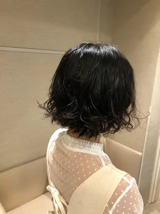ミディアム パーマ dogstar小林諒 パーマ/レイヤーのヘアスタイル