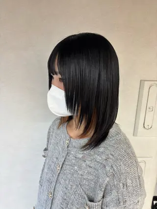 ミディアム 🎼レイヤー/透明感 カラー/nene♬のヘアスタイル