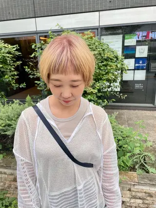 ミディアム カラー パーマ ヘアアレンジ メンズ tatsumi/ボブ ウルフ/レイヤーのヘアスタイル
