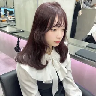 セミロング カラー ヘアアレンジ the path sora♡のヘアスタイル