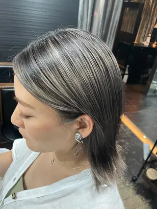 ミディアム カラー 山本 雅由のヘアスタイル