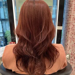 セミロング カラー ボブパーマ 🌷ヨシカワハナコのヘアスタイル
