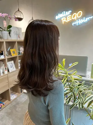 セミロング REGO Hair &eye salonのヘアスタイル