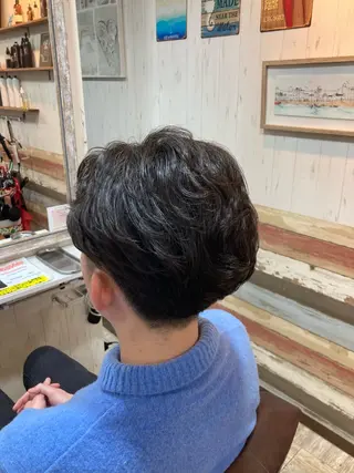 ショート パーマ メンズ 💥桜木町メンズ専門 💥ルキのヘアスタイル