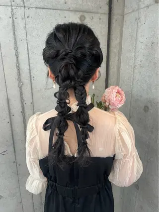 ロング ヘアアレンジ 美髪× ヘアセット✨Araiのヘアスタイル
