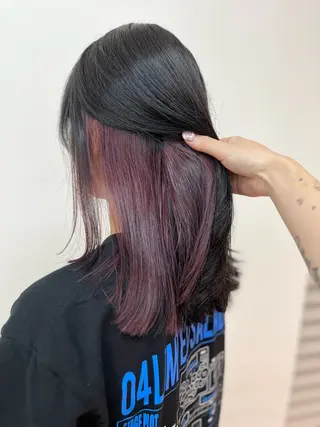 ミディアム カラー ﾚｲﾔｰ🩵透明感 ೀユイ🌙のヘアスタイル