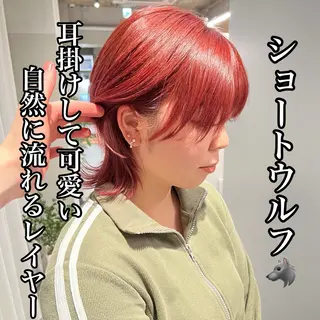 ショート 🐺立川のウルフ屋 さん🐺おかみ🐺のヘアスタイル