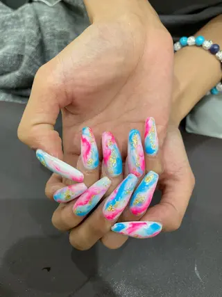 セミロング ネイル 《LB》ラブリエ Nail&eyeのマツエク・マツパデザイン