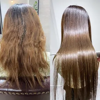セミロング カラー 縮毛矯正×髪質改善 店長　DAITOのヘアスタイル