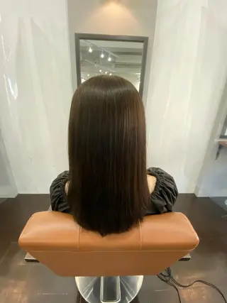 ロング カラー 透明感カラー名駅 名駅みゆのヘアスタイル