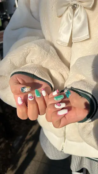 ネイル 韓国🩶Y2Kネイル 💫くれはのネイルデザイン