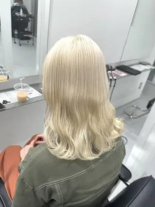 ミディアム ピンクベージュ/新潟 万代/高橋桃葉🍑のヘアスタイル