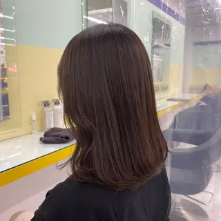 セミロング カラー ヘアアレンジ mai🍑暖色カラー /レイヤー💖のヘアスタイル