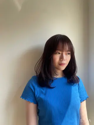 ミディアム カラー ゆるふわガーリーst yle🩰yuukaのヘアスタイル