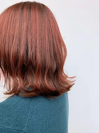 ミディアム カラー 縮毛矯正×髪質改善 店長　DAITOのヘアスタイル