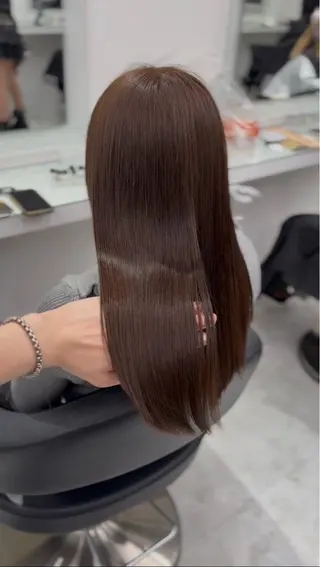 ロング 中野 美結のヘアスタイル