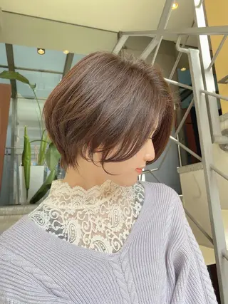 ショート カラー 🌟モテ髪ショート 🌟店長 津賀涼のヘアスタイル