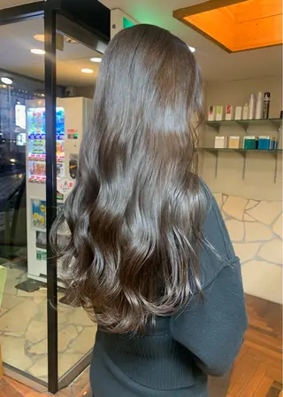 ロング カラー 矢野 晃平のヘアスタイル