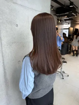セミロング カラー 【銀座】艶髪/上品な カラー特化/涼/駅近のヘアスタイル