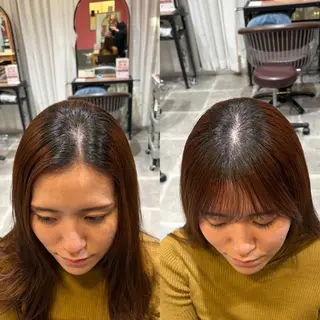 ロング パーマ 【髪質改善】 山本歩夢のヘアスタイル