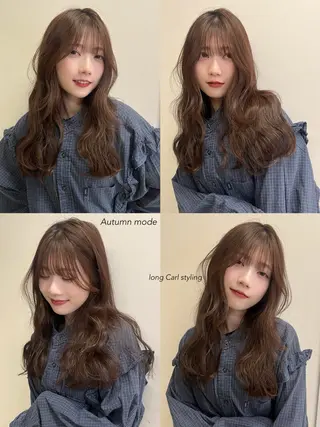ロング カラー yura /レイヤーカットのヘアスタイル